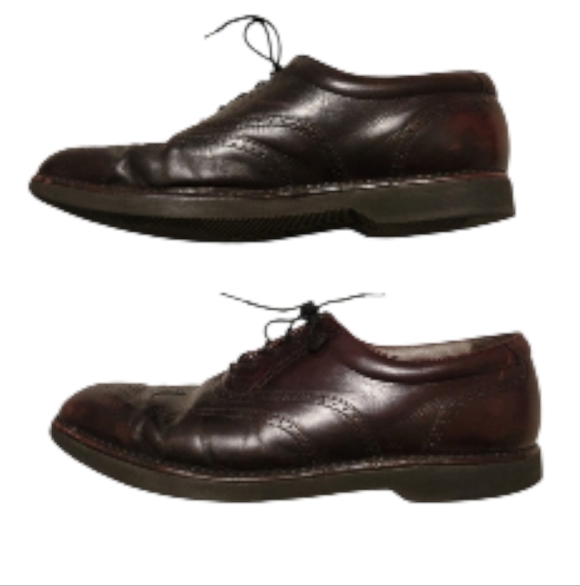 DRESSPORTS BY ROCKPORT Leather Upper Oxford Dress Shoes Brown Size 11 - Picture 4 of 10